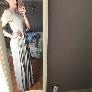 // SOLD // Oatmeal Maxi Dress